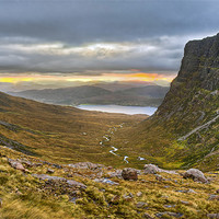 Buy canvas prints of Sunrise from Coire na Ba by Gary Eason