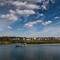Buy canvas prints of Wivenhoe Rowhedge ferry by Gary Eason