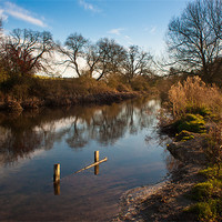 Buy canvas prints of River Chess in autumn by Gary Eason