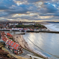 Buy canvas prints of Afternoon light, Whitby harbour by Gary Eason