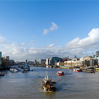 Buy canvas prints of View from Tower Bridge by Gary Eason