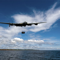 Buy canvas prints of Lancaster releasing Upkeep by Gary Eason