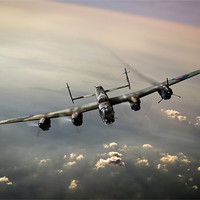 Buy canvas prints of Lone Lancaster by Gary Eason