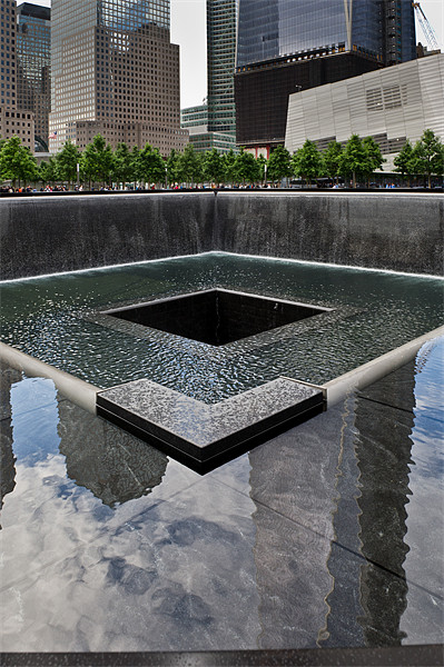 Ground Zero pool Framed Mounted Print by Gary Eason