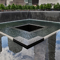 Buy canvas prints of Ground Zero pool by Gary Eason
