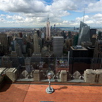 Buy canvas prints of Empire State from GE building by Gary Eason