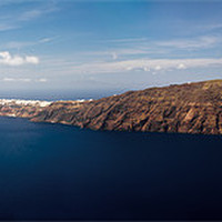 Buy canvas prints of Santorini panoramic view by Gary Eason