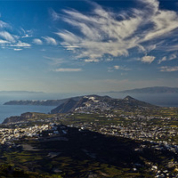 Buy canvas prints of Santorini view by Gary Eason