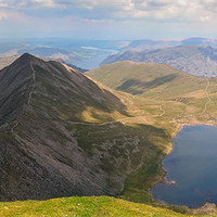 Buy canvas prints of Helvellyn view panorama by Gary Eason