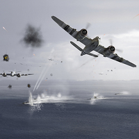 Buy canvas prints of Beaufighters attacking E-boats by Gary Eason