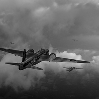 Buy canvas prints of Taking the fight to the enemy B&W version by Gary Eason