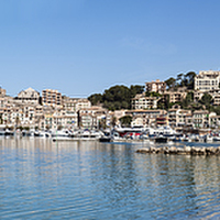 Buy canvas prints of Port Soller panorama by Gary Eason