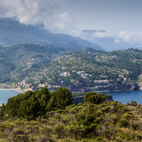 Buy canvas prints of Port Soller panorama by Gary Eason