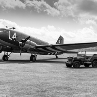 Buy canvas prints of Douglas C-47A Skytrain ready for D-Day by Gary Eason