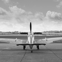 Buy canvas prints of Spitfire on dispersal by Gary Eason