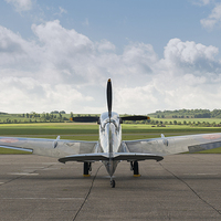 Buy canvas prints of Spitfire on dispersal by Gary Eason
