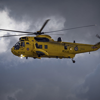 Buy canvas prints of RAF Sea King rescue helicopter by Gary Eason