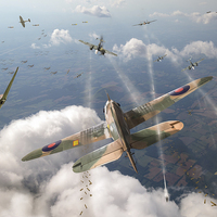 Buy canvas prints of Headlong attack by Gary Eason