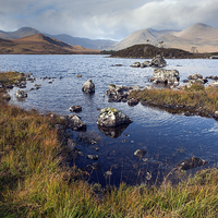 Buy canvas prints of Black Mount from Rannoch Moor  by Gary Eason