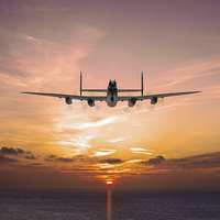 Buy canvas prints of "And in the morning": Lancaster into the sunset by Gary Eason