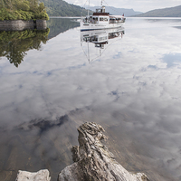 Buy canvas prints of Steamship Sir Walter Scott on Loch Katrine by Gary Eason