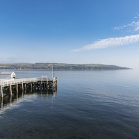 Buy canvas prints of Pier at Blairmore on Loch Long by Gary Eason