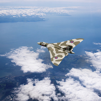 Buy canvas prints of Vulcan over South Wales by Gary Eason