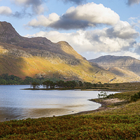 Buy canvas prints of Slioch from Loch Maree by Gary Eason
