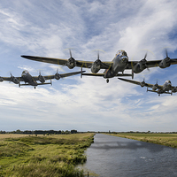 Buy canvas prints of Dambusters practising low level flying by Gary Eason