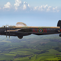 Buy canvas prints of Lancaster AJ-N carrying Upkeep  by Gary Eason