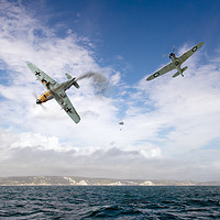 Buy canvas prints of Bf109 down in the Channel by Gary Eason