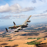 Buy canvas prints of Lancaster PA474 over England by Gary Eason