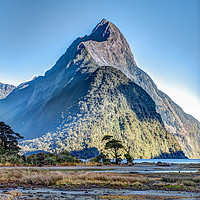 Buy canvas prints of Mitre Peak at low tide by Gary Eason
