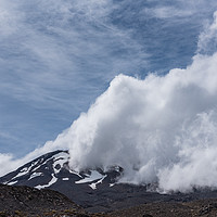 Buy canvas prints of Mount Ruapehu clouds by Gary Eason