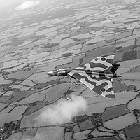 Buy canvas prints of Avro Vulcan XM655 over Essex by Gary Eason