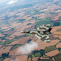 Buy canvas prints of Avro Vulcan Xm655 over Essex by Gary Eason