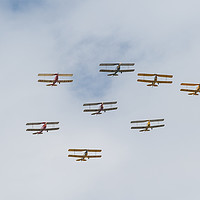 Buy canvas prints of Tiger Moth formation by Gary Eason