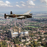 Buy canvas prints of 'City of Lincoln' over the City of Lincoln by Gary Eason