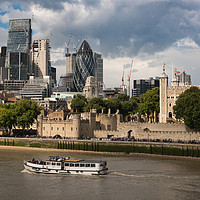 Buy canvas prints of Tower and City of London by Gary Eason