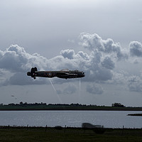 Buy canvas prints of Dambusters Lancasters at Abberton  by Gary Eason