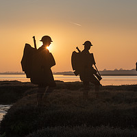 Buy canvas prints of Mersea Island silhouettes by Gary Eason