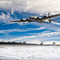 Buy canvas prints of B-17 on a wing and a prayer by Gary Eason