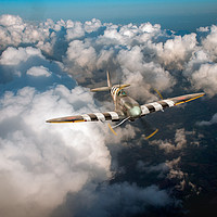 Buy canvas prints of D-Day Spitfire patrol by Gary Eason