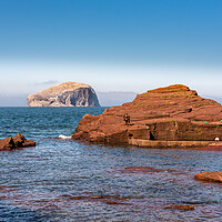 Buy canvas prints of Bass Rock from Seacliff Harbour by Gary Eason