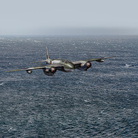 Buy canvas prints of Armed reconnaissance Mosquito over the North Sea by Gary Eason