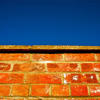 Buy canvas prints of Brick Meets Sky by Caroline Williams
