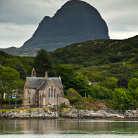 Buy canvas prints of Suilven from Lochinver by Derek Whitton