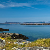 Buy canvas prints of View to Eigg and Rum by Derek Whitton