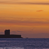 Buy canvas prints of Broughty Ferry Castle Dundee by Derek Whitton