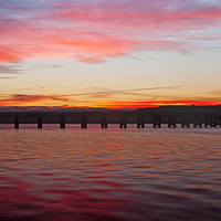 Buy canvas prints of Dawn Reflections on the Tay by Derek Whitton